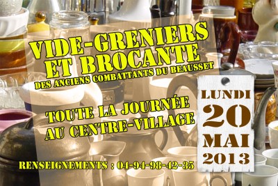 20 mai 2013: vide-greniers au Beausset